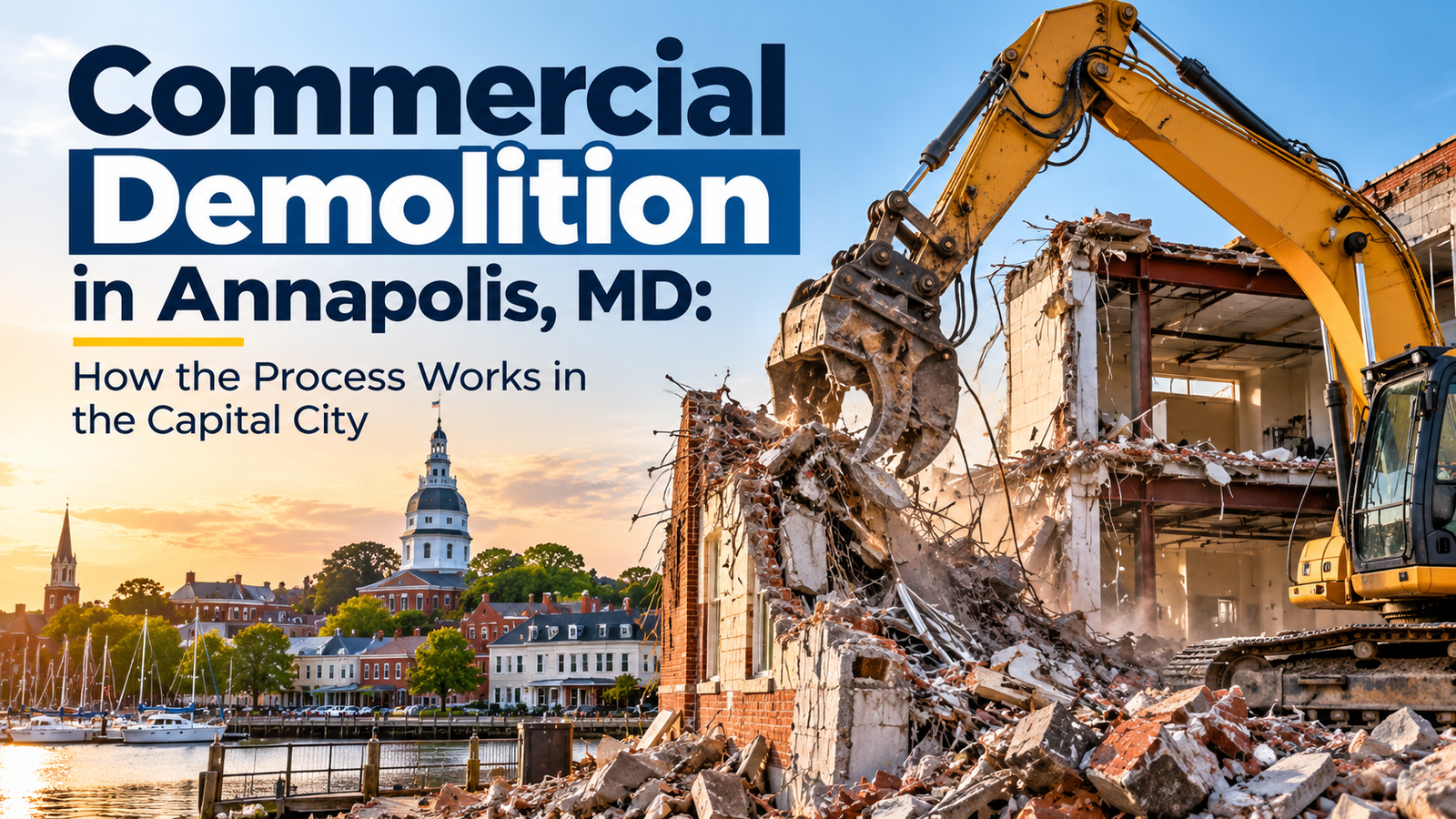 Commercial Demolition in Annapolis, MD: How the Process Works in the Capital City